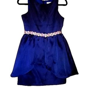 Slightly damaged Rare Editions navy blue dress